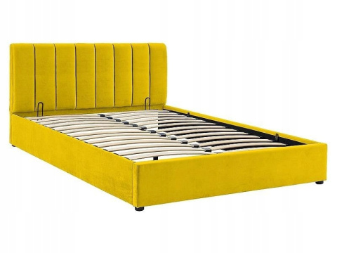 SIGNAL ŁÓŻKO MONTREAL VELVET 160X200 KOLOR CURRY TAP.193 Z POJEMNIKIEM NA POŚCIEL SIGNAL ŁÓŻKO MONTREAL VELVET 160X200 KOLOR CURRY TAP.193 Z POJEMNIKIEM NA POŚCIEL
