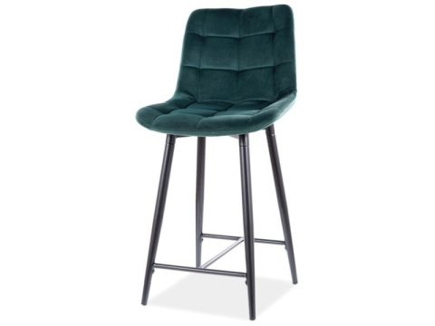 SIGNAL PÓŁHOKER 60cm CHIC H-2 KRZESŁO BAROWE VELVET ZIELONY BLUVEL 78 CZARNY STELAŻ METALOWY DO KUCHNI DO BARU PUBU Z PODPÓRKĄ SIGNAL PÓŁHOKER 60cm CHIC H-2 KRZESŁO BAROWE VELVET ZIELONY BLUVEL 78 CZARNY STELAŻ METALOWY DO KUCHNI DO BARU PUBU Z PODPÓRKĄ
