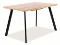 SIGNAL STÓŁ BRICK PŁYTA LAMINOWANA DĄB WOTAN / METAL CZARNY 118(160)X80 SIGNAL STÓŁ BRICK PŁYTA LAMINOWANA DĄB WOTAN / METAL CZARNY 118(160)X80