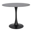 STÓŁ OKRĄGŁY Simplet Skinny Premium Stone Black 90cm Simplet CZARNY NOGA METALOWA BLAT SPIEK MARMUROWY STÓŁ OKRĄGŁY Simplet Skinny Premium Stone Black 90cm Simplet CZARNY NOGA METALOWA BLAT SPIEK MARMUROWY