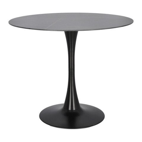 STÓŁ OKRĄGŁY Simplet Skinny Premium Stone Black 90cm Simplet CZARNY NOGA METALOWA BLAT SPIEK MARMUROWY STÓŁ OKRĄGŁY Simplet Skinny Premium Stone Black 90cm Simplet CZARNY NOGA METALOWA BLAT SPIEK MARMUROWY