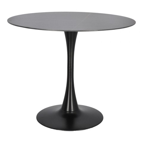 STÓŁ OKRĄGŁY Simplet Skinny Premium Stone Black 90cm Simplet CZARNY NOGA METALOWA BLAT SPIEK MARMUROWY STÓŁ OKRĄGŁY Simplet Skinny Premium Stone Black 90cm Simplet CZARNY NOGA METALOWA BLAT SPIEK MARMUROWY