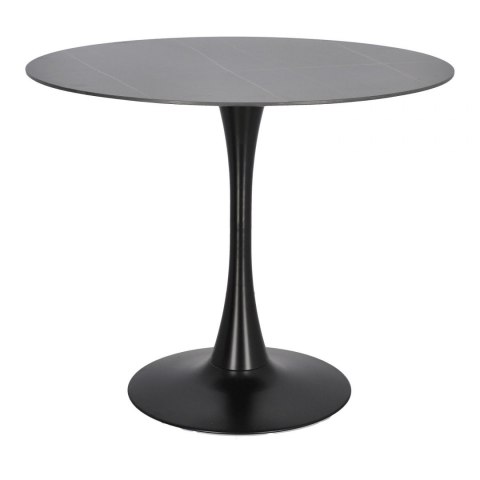 STÓŁ OKRĄGŁY Simplet Skinny Premium Stone Black 90cm Simplet CZARNY NOGA METALOWA BLAT SPIEK MARMUROWY STÓŁ OKRĄGŁY Simplet Skinny Premium Stone Black 90cm Simplet CZARNY NOGA METALOWA BLAT SPIEK MARMUROWY