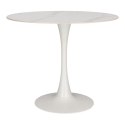 Simplet Stół Simplet Skinny Premium Stone White 90cm Biały blat spiek marmurowy odporny na zarysowania metal malowany proszkowo Simplet Stół Simplet Skinny Premium Stone White 90cm Biały blat spiek marmurowy odporny na zarysowania metal malowany proszkowo