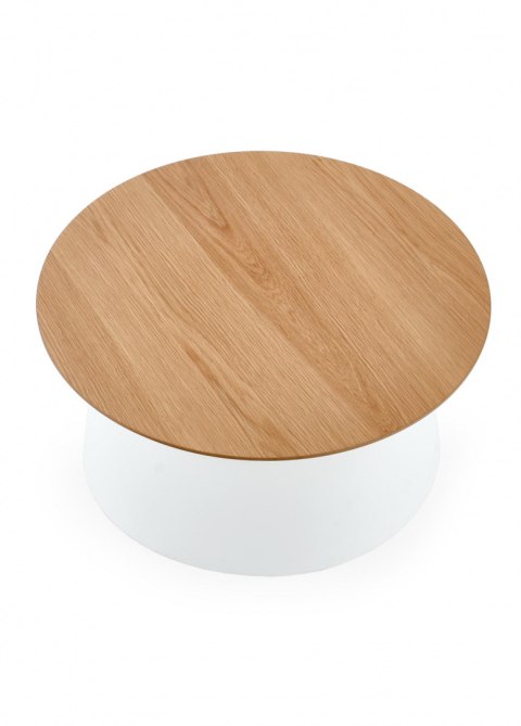 ŁAWA STOLIK OKRĄGŁA AZURRA-S MDF + okleina NATURALNY / BIAŁY Halmar tworzywo PP fi49 ŁAWA STOLIK OKRĄGŁA AZURRA-S MDF + okleina NATURALNY / BIAŁY Halmar tworzywo PP fi49