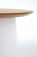 Halmar stolik ława okrągła AZURRA MDF + okleina naturalna naturalny / biały tworzywo fi69 Halmar stolik ława okrągła AZURRA MDF + okleina naturalna naturalny / biały tworzywo fi69