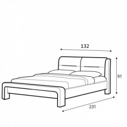 Halmar łóżko CASSANDRA 120x200 cm biało-czarny ekoskóra