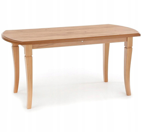 Halmar STÓŁ FRYDERYK 160/240 cm MDF laminowany kolor dąb craft (160-240x90x74 cm) nogi drewno lite bukowe Halmar STÓŁ FRYDERYK 160/240 cm MDF laminowany kolor dąb craft (160-240x90x74 cm) nogi drewno lite bukowe