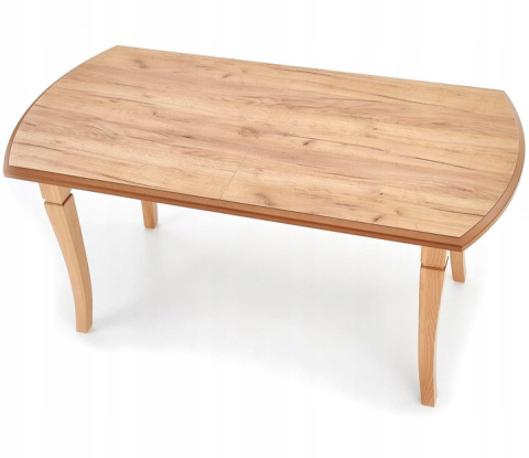 Halmar STÓŁ FRYDERYK 160/240 cm MDF laminowany kolor dąb craft (160-240x90x74 cm) nogi drewno lite bukowe Halmar STÓŁ FRYDERYK 160/240 cm MDF laminowany kolor dąb craft (160-240x90x74 cm) nogi drewno lite bukowe