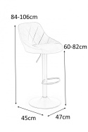 HOKER REGULOWANY KRZESŁO BAROWE H101 Halmar CIEMNY ZIELONY VELVET PODSTAWA stal malowana proszkowo CZARNA regulowana wysokość HOKER REGULOWANY KRZESŁO BAROWE H101 Halmar CIEMNY ZIELONY VELVET PODSTAWA stal malowana proszkowo CZARNA regulowana wysokość