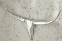 Invicta Interior poroże BULL 75 cm - ozdoba dekoracja ścienna dekoracyjne poroże wykonane z aluminium z lśniącym wykończeniem Invicta Interior poroże BULL 75 cm - ozdoba dekoracja ścienna dekoracyjne poroże wykonane z aluminium z lśniącym wykończeniem