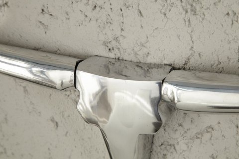 Invicta Interior poroże BULL 75 cm - ozdoba dekoracja ścienna dekoracyjne poroże wykonane z aluminium z lśniącym wykończeniem Invicta Interior poroże BULL 75 cm - ozdoba dekoracja ścienna dekoracyjne poroże wykonane z aluminium z lśniącym wykończeniem