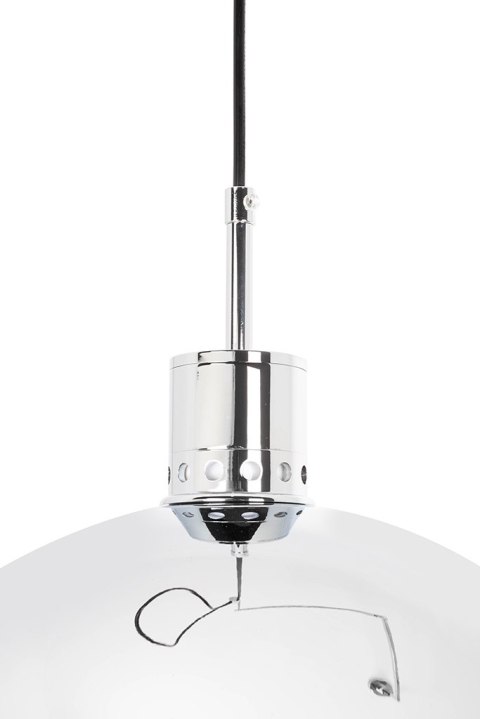 LAMPA WISZĄCA ROTA 360 SREBRNY CHROM - REGULOWANY SREBRNY stelaż CZARNY kabel SREBRNY klosz E27 King Home LAMPA WISZĄCA ROTA 360 SREBRNY CHROM - REGULOWANY SREBRNY stelaż CZARNY kabel SREBRNY klosz E27 King Home