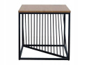 SIGNAL ŁAWA kwadratowa ORION MDF + OKLEINA DĄB/CZARNY METAL 55X55 -stolik okolicznościowy do salonu, blat mdf, stelaż czarny SIGNAL ŁAWA kwadratowa ORION MDF + OKLEINA DĄB/CZARNY METAL 55X55 -stolik okolicznościowy do salonu, blat mdf, stelaż czarny