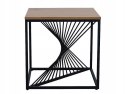 SIGNAL ŁAWA kwadratowa ORION MDF + OKLEINA DĄB/CZARNY METAL 55X55 -stolik okolicznościowy do salonu, blat mdf, stelaż czarny SIGNAL ŁAWA kwadratowa ORION MDF + OKLEINA DĄB/CZARNY METAL 55X55 -stolik okolicznościowy do salonu, blat mdf, stelaż czarny