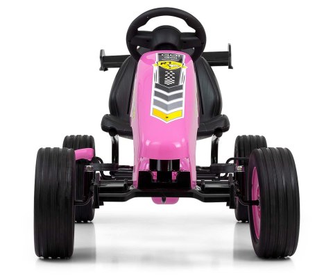 Milly Mally Pojazd Gokart na pedały Rocket Pink Różowy aerodynamiczna sylwetka regulowane sportowe siedzisko hamulec 3 lata+ Milly Mally Pojazd Gokart na pedały Rocket Pink Różowy aerodynamiczna sylwetka regulowane sportowe siedzisko hamulec 3 lata+