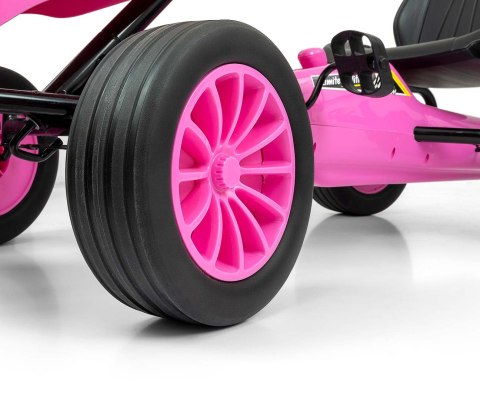 Milly Mally Pojazd Gokart na pedały Rocket Pink Różowy aerodynamiczna sylwetka regulowane sportowe siedzisko hamulec 3 lata+ Milly Mally Pojazd Gokart na pedały Rocket Pink Różowy aerodynamiczna sylwetka regulowane sportowe siedzisko hamulec 3 lata+
