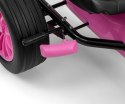 Milly Mally Pojazd Gokart na pedały Rocket Pink Różowy aerodynamiczna sylwetka regulowane sportowe siedzisko hamulec 3 lata+
