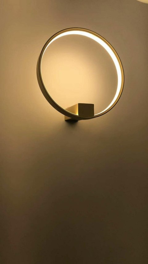 KINKIET OKRĄGŁY LAMPA ŚCIENNA LED CIRCLE WALL ZŁOTA aluminium osłona AKRYL Moosee MOOSEE KINKIET OKRĄGŁY LAMPA ŚCIENNA LED CIRCLE WALL ZŁOTA aluminium osłona AKRYL Moosee MOOSEE