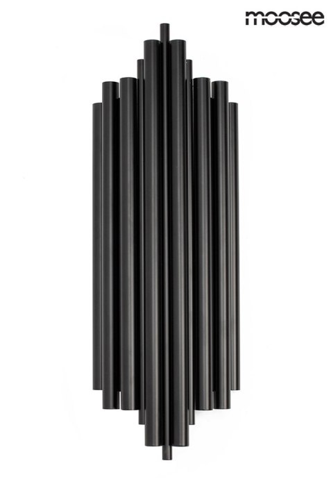 Moosee MOOSEE Kinkiet lampa ścienna HARMONIC BLACK czarna stal nierdzewna 2xE14 Moosee MOOSEE Kinkiet lampa ścienna HARMONIC BLACK czarna stal nierdzewna 2xE14
