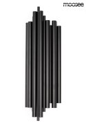 Moosee MOOSEE Kinkiet lampa ścienna HARMONIC BLACK czarna stal nierdzewna 2xE14 Moosee MOOSEE Kinkiet lampa ścienna HARMONIC BLACK czarna stal nierdzewna 2xE14