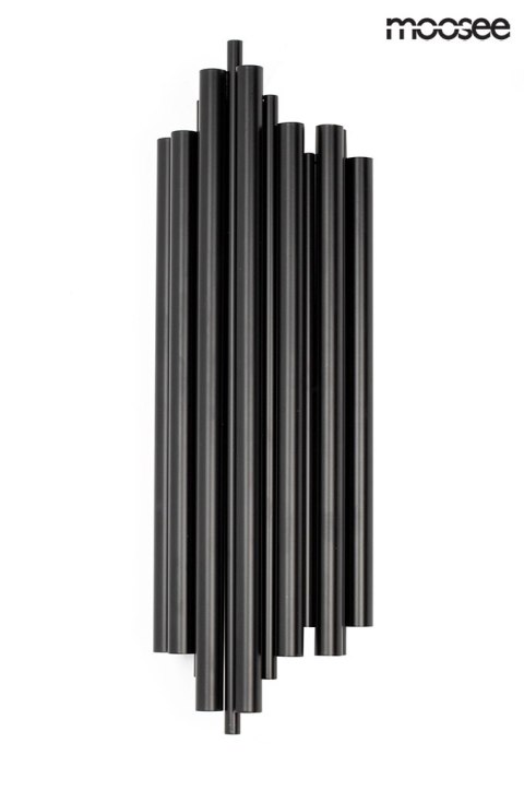 Moosee MOOSEE Kinkiet lampa ścienna HARMONIC BLACK czarna stal nierdzewna 2xE14 Moosee MOOSEE Kinkiet lampa ścienna HARMONIC BLACK czarna stal nierdzewna 2xE14