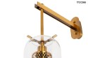 Moosee MOOSEE Kinkiet lampa ścienna LAMPION złota stal klosz szkło transparentny E14 Moosee MOOSEE Kinkiet lampa ścienna LAMPION złota stal klosz szkło transparentny E14