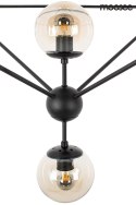 Moosee MOOSEE lampa wisząca ASTRIFERO 15 czarna / bursztynowa - stelaż metalowy, klosze szklane - regulacja wysokości Moosee MOOSEE lampa wisząca ASTRIFERO 15 czarna / bursztynowa - stelaż metalowy, klosze szklane - regulacja wysokości