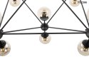 Moosee MOOSEE lampa wisząca ASTRIFERO 15 czarna / bursztynowa - stelaż metalowy, klosze szklane - regulacja wysokości Moosee MOOSEE lampa wisząca ASTRIFERO 15 czarna / bursztynowa - stelaż metalowy, klosze szklane - regulacja wysokości