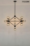 Moosee MOOSEE lampa wisząca ASTRIFERO 15 czarna / bursztynowa - stelaż metalowy, klosze szklane - regulacja wysokości Moosee MOOSEE lampa wisząca ASTRIFERO 15 czarna / bursztynowa - stelaż metalowy, klosze szklane - regulacja wysokości