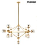 LAMPA WISZĄCA ASTRIFERO 15 ZŁOTA metal / KLOSZE SZKŁO BURSZTYNOWE - stelaż metalowy - REGULACJA WYSOKOŚCI Moosee MOOSEE LAMPA WISZĄCA ASTRIFERO 15 ZŁOTA metal / KLOSZE SZKŁO BURSZTYNOWE - stelaż metalowy - REGULACJA WYSOKOŚCI Moosee MOOSEE