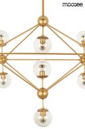 LAMPA WISZĄCA ASTRIFERO 15 ZŁOTA metal / KLOSZE SZKŁO BURSZTYNOWE - stelaż metalowy - REGULACJA WYSOKOŚCI Moosee MOOSEE LAMPA WISZĄCA ASTRIFERO 15 ZŁOTA metal / KLOSZE SZKŁO BURSZTYNOWE - stelaż metalowy - REGULACJA WYSOKOŚCI Moosee MOOSEE