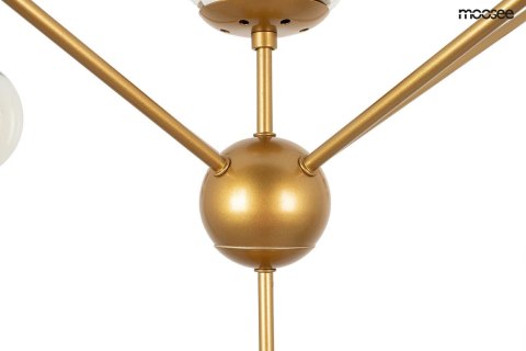 LAMPA WISZĄCA ASTRIFERO 15 ZŁOTA metal / KLOSZE SZKŁO BURSZTYNOWE - stelaż metalowy - REGULACJA WYSOKOŚCI Moosee MOOSEE LAMPA WISZĄCA ASTRIFERO 15 ZŁOTA metal / KLOSZE SZKŁO BURSZTYNOWE - stelaż metalowy - REGULACJA WYSOKOŚCI Moosee MOOSEE