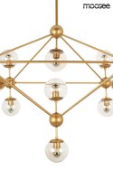 LAMPA WISZĄCA ASTRIFERO 15 ZŁOTA metal / KLOSZE SZKŁO BURSZTYNOWE - stelaż metalowy - REGULACJA WYSOKOŚCI Moosee MOOSEE LAMPA WISZĄCA ASTRIFERO 15 ZŁOTA metal / KLOSZE SZKŁO BURSZTYNOWE - stelaż metalowy - REGULACJA WYSOKOŚCI Moosee MOOSEE