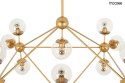 LAMPA WISZĄCA ASTRIFERO 15 ZŁOTA metal / KLOSZE SZKŁO BURSZTYNOWE - stelaż metalowy - REGULACJA WYSOKOŚCI Moosee MOOSEE LAMPA WISZĄCA ASTRIFERO 15 ZŁOTA metal / KLOSZE SZKŁO BURSZTYNOWE - stelaż metalowy - REGULACJA WYSOKOŚCI Moosee MOOSEE