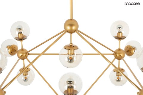 LAMPA WISZĄCA ASTRIFERO 15 ZŁOTA metal / KLOSZE SZKŁO BURSZTYNOWE - stelaż metalowy - REGULACJA WYSOKOŚCI Moosee MOOSEE LAMPA WISZĄCA ASTRIFERO 15 ZŁOTA metal / KLOSZE SZKŁO BURSZTYNOWE - stelaż metalowy - REGULACJA WYSOKOŚCI Moosee MOOSEE