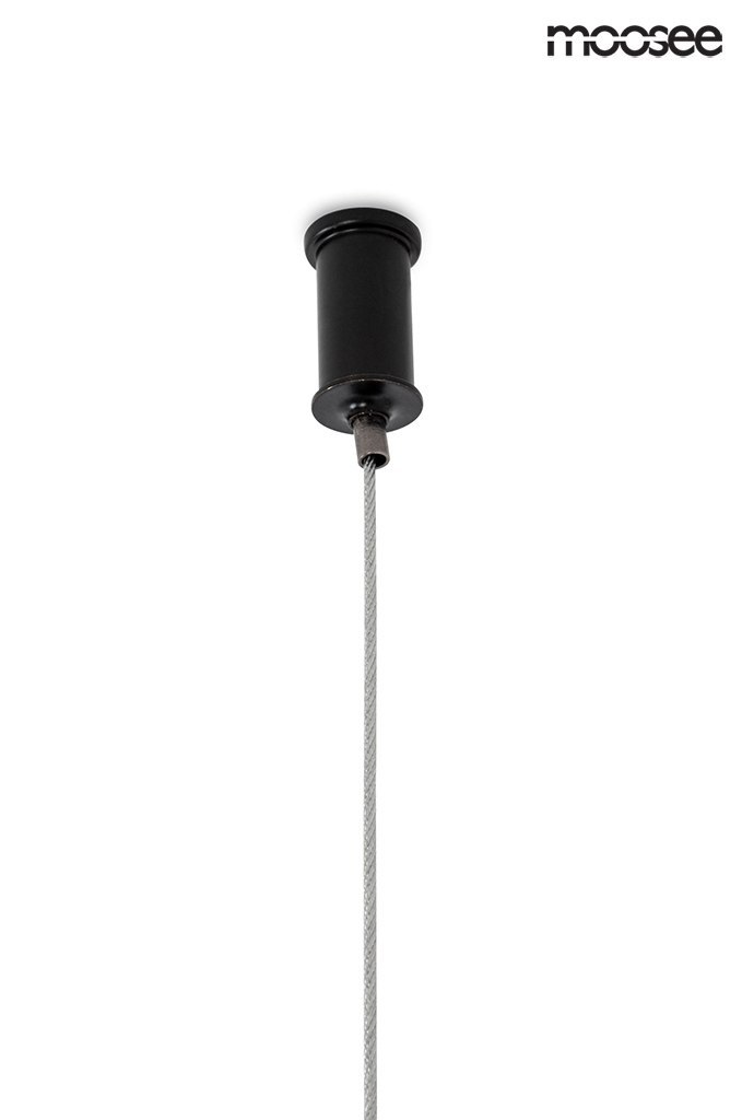 Moosee MOOSEE lampa wisząca LAVA czarna / bursztynowa Moosee MOOSEE lampa wisząca LAVA czarna / bursztynowa