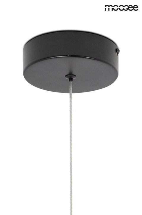 Moosee MOOSEE lampa wisząca LED LAVA czarna stal / klosze bursztynowy akryl zmienna barwa światła Moosee MOOSEE lampa wisząca LED LAVA czarna stal / klosze bursztynowy akryl zmienna barwa światła