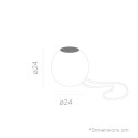 New Garden NEW GARDEN lampa wisząca NORAI 25 BATTERY GREY New Garden NEW GARDEN lampa wisząca NORAI 25 BATTERY GREY