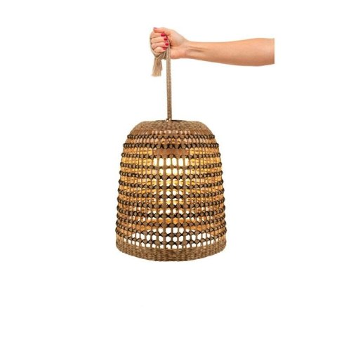 New Garden NEW GARDEN lampa wisząca POSITANO 35 HANG IN&OUT BATTERY - złota bezporzewodowa - sterawana pilotem - kabel pleciony New Garden NEW GARDEN lampa wisząca POSITANO 35 HANG IN&OUT BATTERY - złota bezporzewodowa - sterawana pilotem - kabel pleciony