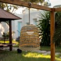 New Garden NEW GARDEN lampa wisząca POSITANO 35 HANG IN&OUT BATTERY - złota bezporzewodowa - sterawana pilotem - kabel pleciony New Garden NEW GARDEN lampa wisząca POSITANO 35 HANG IN&OUT BATTERY - złota bezporzewodowa - sterawana pilotem - kabel pleciony