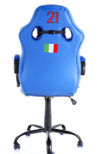SIGNAL FOTEL OBROTOWY ITALY niebieski TILT krzesło biurowe do biurka, kółka kauczukowe, max. obciąż 90 kg gamingowy Gamingowe SIGNAL FOTEL OBROTOWY ITALY niebieski TILT krzesło biurowe do biurka, kółka kauczukowe, max. obciąż 90 kg gamingowy Gamingowe