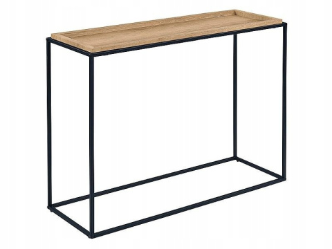 SIGNAL ŁAWA KONSOLKA MERIDA C MDF + OKLEINA DĄB/CZARNY METAL 110X38 SIGNAL ŁAWA KONSOLKA MERIDA C MDF + OKLEINA DĄB/CZARNY METAL 110X38