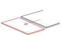 SIGNAL STÓŁ GD018 ROZKŁADANY SZKŁO HARTOWANE SZARY/ STELAŻ METAL CHROM 110(170)x74