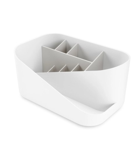 Umbra UMBRA organizer kosmetyków GLAM biało-szary - stojak na akcesoria do makijażu z przegródkami Umbra UMBRA organizer kosmetyków GLAM biało-szary - stojak na akcesoria do makijażu z przegródkami