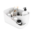Umbra UMBRA organizer kosmetyków GLAM biało-szary - stojak na akcesoria do makijażu z przegródkami Umbra UMBRA organizer kosmetyków GLAM biało-szary - stojak na akcesoria do makijażu z przegródkami