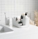 Umbra UMBRA organizer kosmetyków GLAM biało-szary - stojak na akcesoria do makijażu z przegródkami Umbra UMBRA organizer kosmetyków GLAM biało-szary - stojak na akcesoria do makijażu z przegródkami