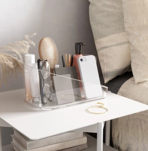 Umbra UMBRA organizer kosmetyków GLAM przezroczysty - stojak na akcesoria do makijażu z przegródkami Umbra UMBRA organizer kosmetyków GLAM przezroczysty - stojak na akcesoria do makijażu z przegródkami