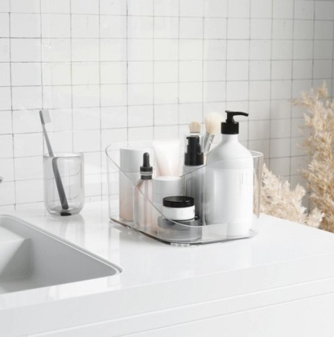 Umbra UMBRA organizer kosmetyków GLAM przezroczysty - stojak na akcesoria do makijażu z przegródkami Umbra UMBRA organizer kosmetyków GLAM przezroczysty - stojak na akcesoria do makijażu z przegródkami