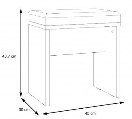 Forte DALATE DQLT321ST-M368A Toaletka set - zestaw Forte DALATE DQLT321ST-M368A Toaletka set - zestaw
